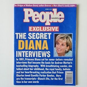 Princess Diana 1997 Secret Interviews People Magazine October 13 Death Crash USA